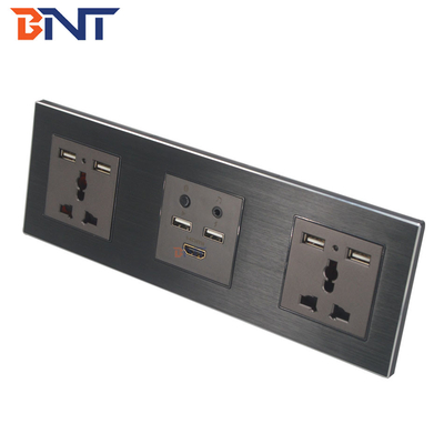 Smart Media Hub com Bluetooth, placas de tomada de parede multifunção