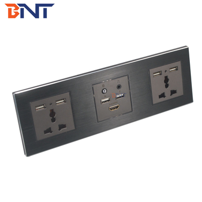 Smart Media Hub com Bluetooth, placas de tomada de parede multifunção
