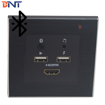 Mini Media Hub montado em flush com porta de carregamento de energia USB 5 V 2.1 A