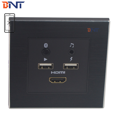Mini Media Hub montado em flush com porta de carregamento de energia USB 5 V 2.1 A