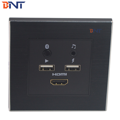 Mini Media Hub montado em flush com porta de carregamento de energia USB 5 V 2.1 A