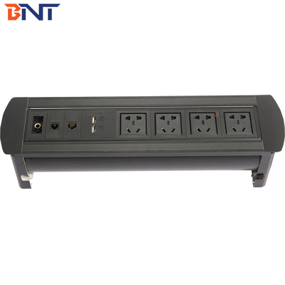 interface de alimentação dupla universal usada em escritório sala manual flip up socket MK6204