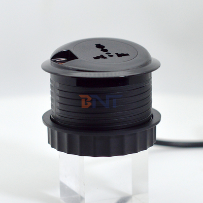 80 mm Conectores elétricos redondos e tomadas de Eu tomadas padrão com porta de carregamento USB tipo-C