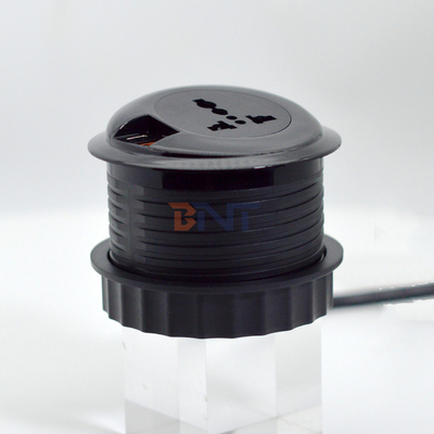 80 mm Conectores elétricos redondos e tomadas de Eu tomadas padrão com porta de carregamento USB tipo-C