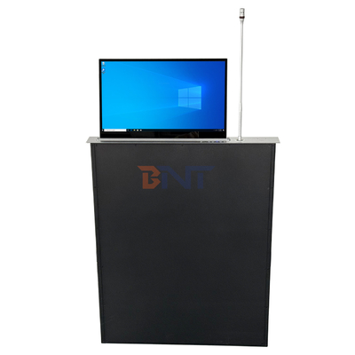 Montagem de descarga inteligente tela retrátil monitor LCD elevador elevador rápido Microfone incorporado para conferências
