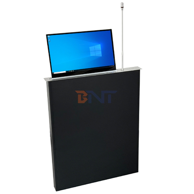 Montagem de descarga inteligente tela retrátil monitor LCD elevador elevador rápido Microfone incorporado para conferências
