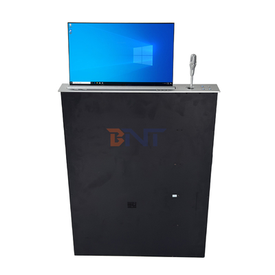 BNT Full HD Screen Low Price Motorizado Retrátil Monitor Elevador Com Microfone para Conferência Sistema