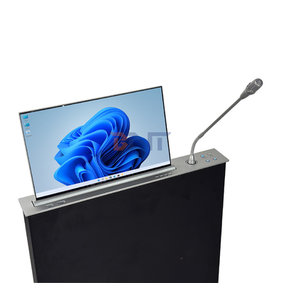 BNT Full HD Screen Low Price Motorizado Retrátil Monitor Elevador Com Microfone para Conferência Sistema
