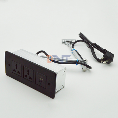 Faixa de alimentação recessada USB C carregamento rápido Flush Mount Mesa Mobiliário Caixa Soquete Mesa de conferência tomada oculta