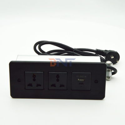 Faixa de alimentação recessada USB C carregamento rápido Flush Mount Mesa Mobiliário Caixa Soquete Mesa de conferência tomada oculta