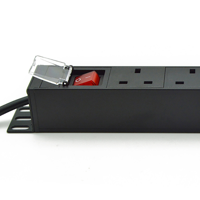 PDU 4-port Outlets SPD Surge Protector Power Strip Extension Socket 3250W com interruptor ON/OFF e cabo de alimentação