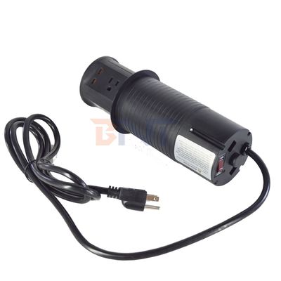 4 Outlet Us Soquete padrão de elevador de cozinha Soquetes de emergência pneumáticos ocultos UE Reino Unido Conectividade USB Carregamento sem fio