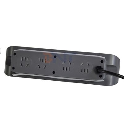 3 Soquetes de alimentação multifuncionais de painel de escritório com soquete elétrico 8AC e soquetes de carregamento duplos USB A + C