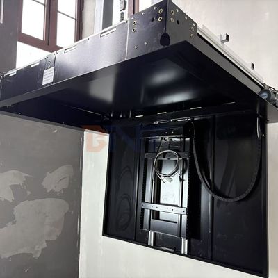 Suporte de elevação de TV motorizado de 55 polegadas com teto de controle remoto Flip Down TV Bracket com funções de queda e rotação