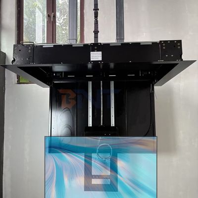 Suporte de elevação de TV motorizado de 55 polegadas com teto de controle remoto Flip Down TV Bracket com funções de queda e rotação
