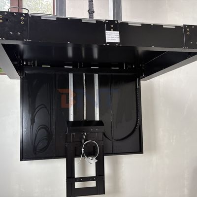 Suporte de elevação de TV motorizado de 55 polegadas com teto de controle remoto Flip Down TV Bracket com funções de queda e rotação