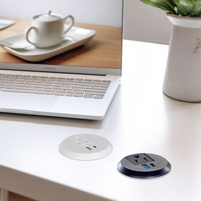 50mm Rodas Plugs Elétricos & us Sockets Sacas padrão com USB Type-C Port de Carregamento