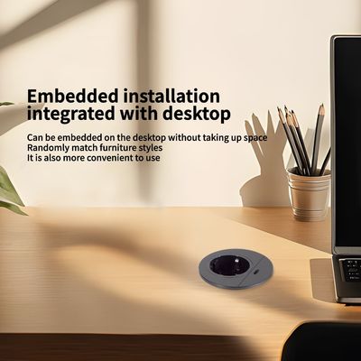 Conjunto de Sofá Redondo com Design e Tomada de Energia de Mesa Embutida com Tomada de Carregamento USB TIPO C