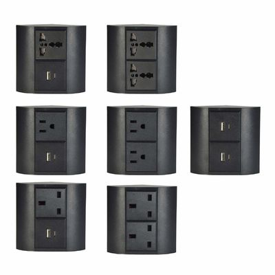 Corredor de escritório e escritório doméstico UK Socket com 2 tomadas para vários dispositivos