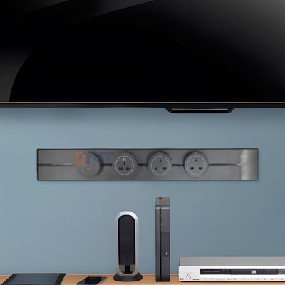 Novo Estilo Conveniente Montado na Parede Multi Tomadas Trilho de Energia Tomada Removível
