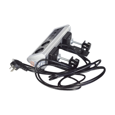 Desenho de clip adesivo Prenda de escritório Soquete de alimentação com 2 tomadas AC IS USB A + C PD 20W Carregamento rápido