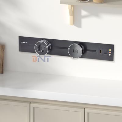 Nova Tomada Removível Interface de Corrente Fraca Conveniente Tomada de Trilho de Energia Multi-Tomada Montada na Parede