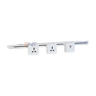 Nova tomada removível de trilho ultra estreito conveniente de parede de saída múltipla Power Rail Track Socket