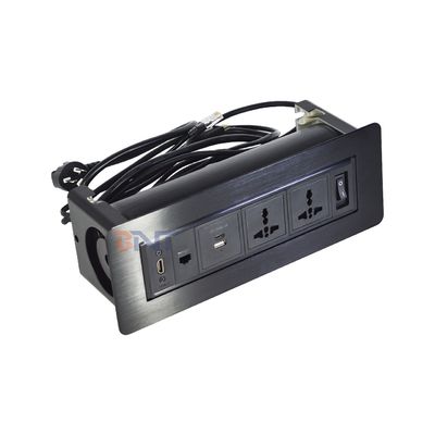 Interruptor de mesa giratória de multimídia Soquete/flip up Mesa tomada de alimentação / painel de mesa de conferência