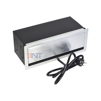 Tomada de energia de mesa para desktop com preço de fábrica, com tampa basculante, com 2*tomadas universais, 2*USB A, 1*Rede, 1*HDMI