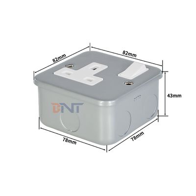 Painel de Tomada de Parede Novo Estilo Padrão UK com Controle de Interruptor Liga/Desliga