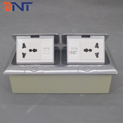 Soquete Pop-Up em Liga de Alumínio com Design de Retorno Lento para Operação Suave Fonte de Alimentação Personalizável