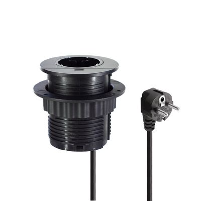 Conjunto de Sofá Redondo com Design e Tomada de Energia de Mesa Embutida com Tomada de Carregamento USB TIPO C