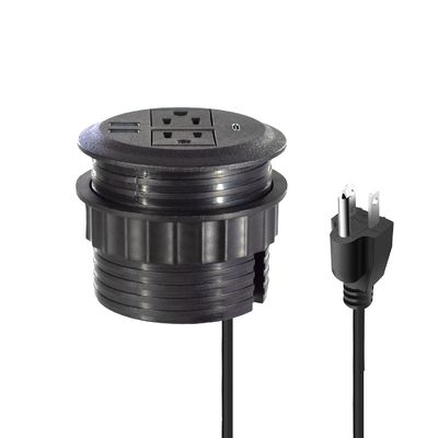 Conjunto de Sofá Redondo Soquete Elétrico Incorporado com 2 tomadas de energia padrão dos EUA e Dual USB Soquete de Carregamento Móveis Modernos