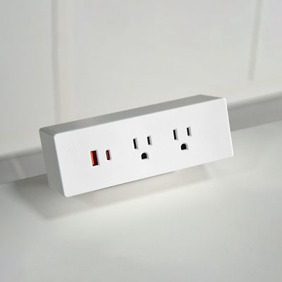 Multifuncional 2 tomadas de corrente alternada USB A + C US Power Carregamento Rápido Grampos de Desktop Socket Power Strip