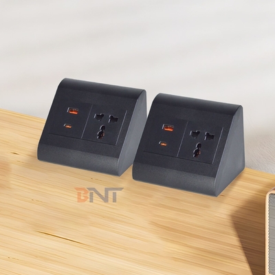 Soquete universal para escritório e casa 1 tomada tomada de mesa tomada de energia com USB A + C tomada IP44 para vários dispositivos